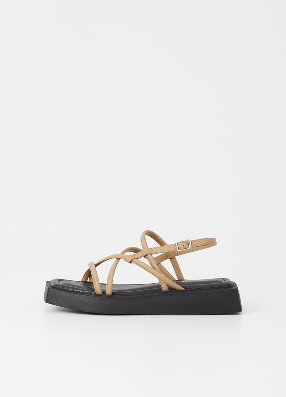 Evy sandals Beige leather