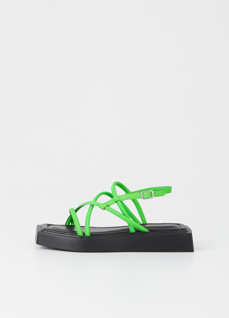 Evy sandals Green leather