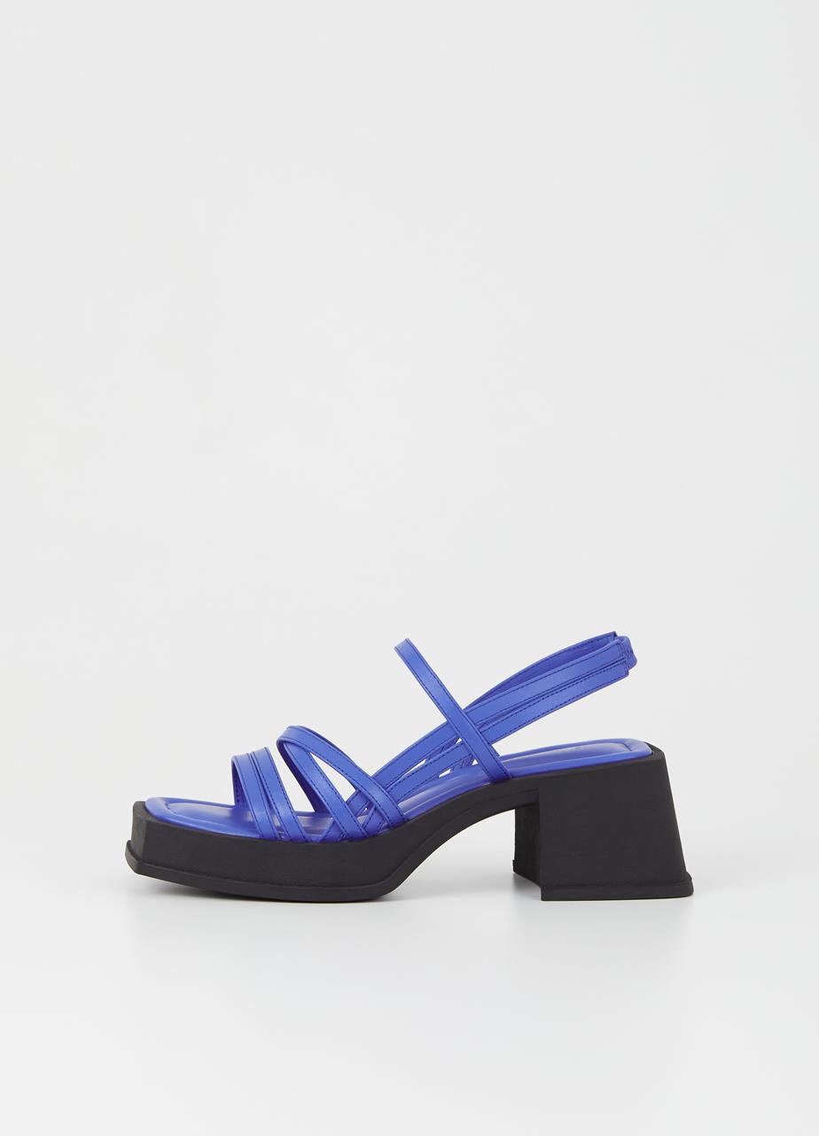 Hennie sandálias Azul couro