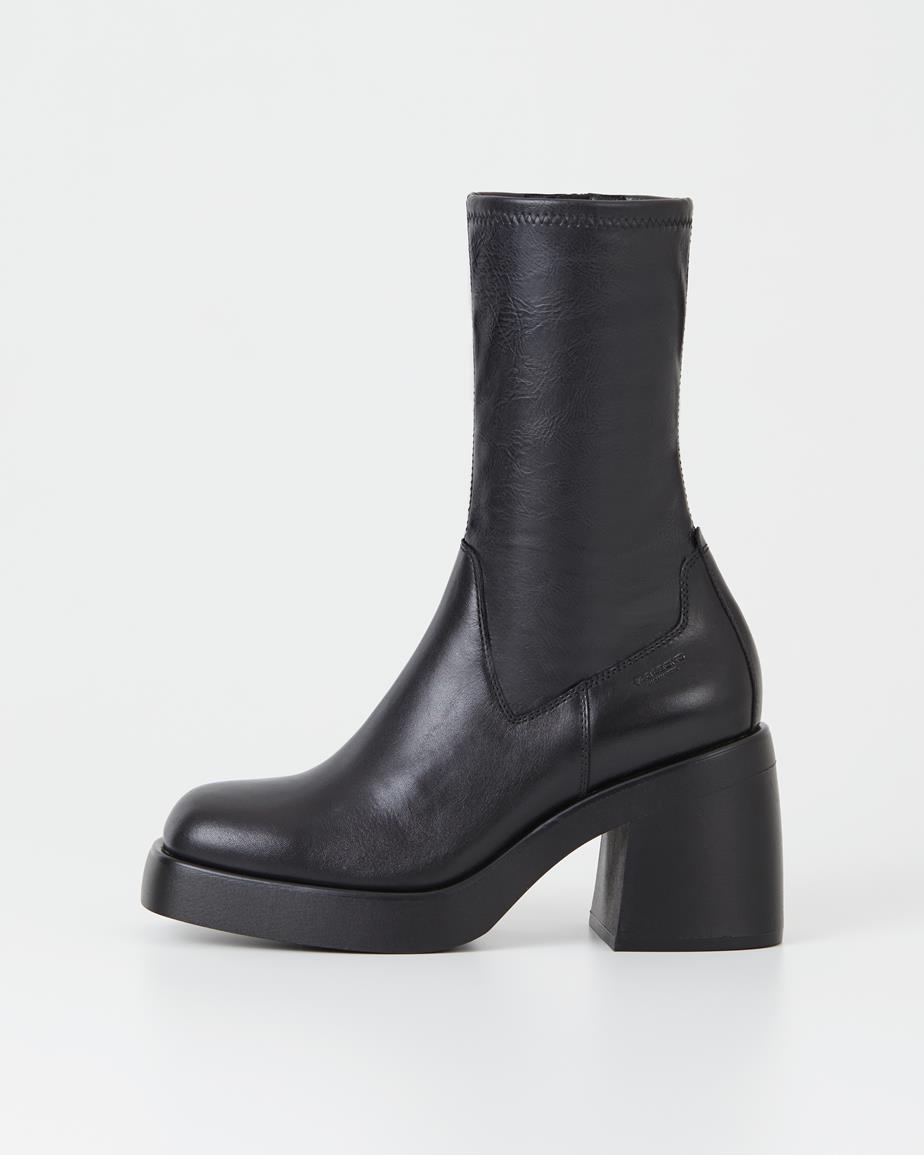 Brooke boots Black, Leather/Comb