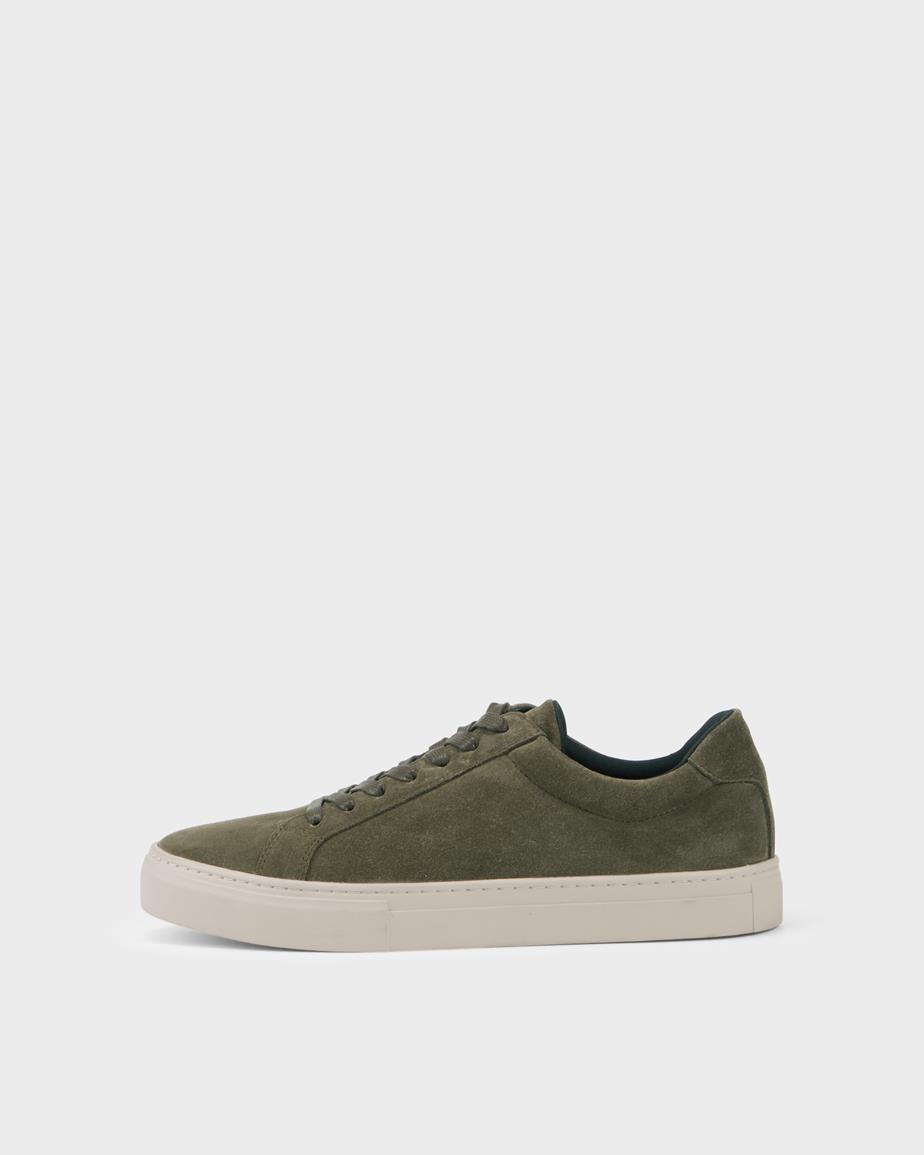 Paul 2.0 sneaker Dunkelgrün, Veloursleder