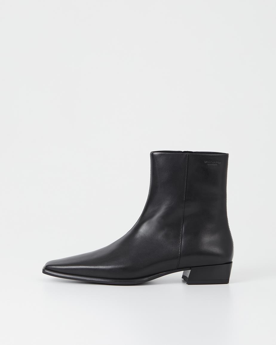Nella stiefeletten Schwarzes, Leder