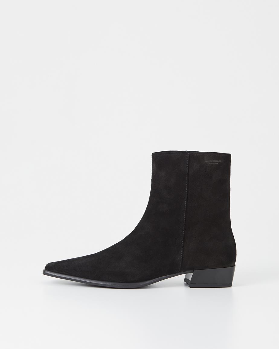 Nella stiefeletten Schwarzes, Veloursleder