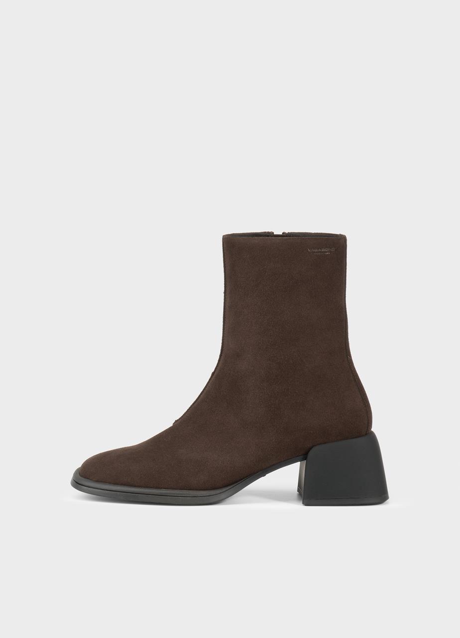 Ansie ankle boots DARK BROWN SUEDE