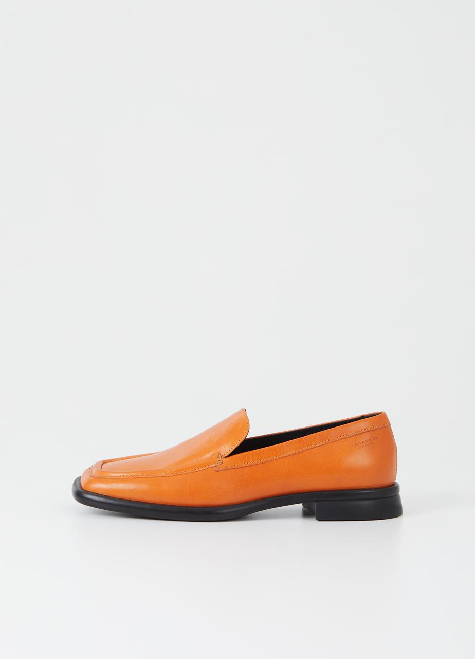 Brittie loafer Orange läder