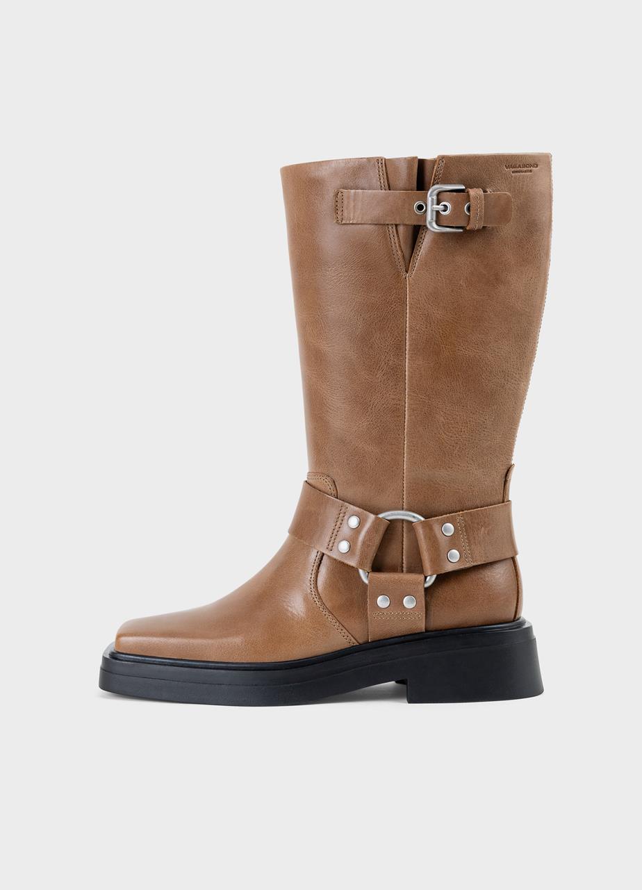 Eyra tall boots Light Brown leather