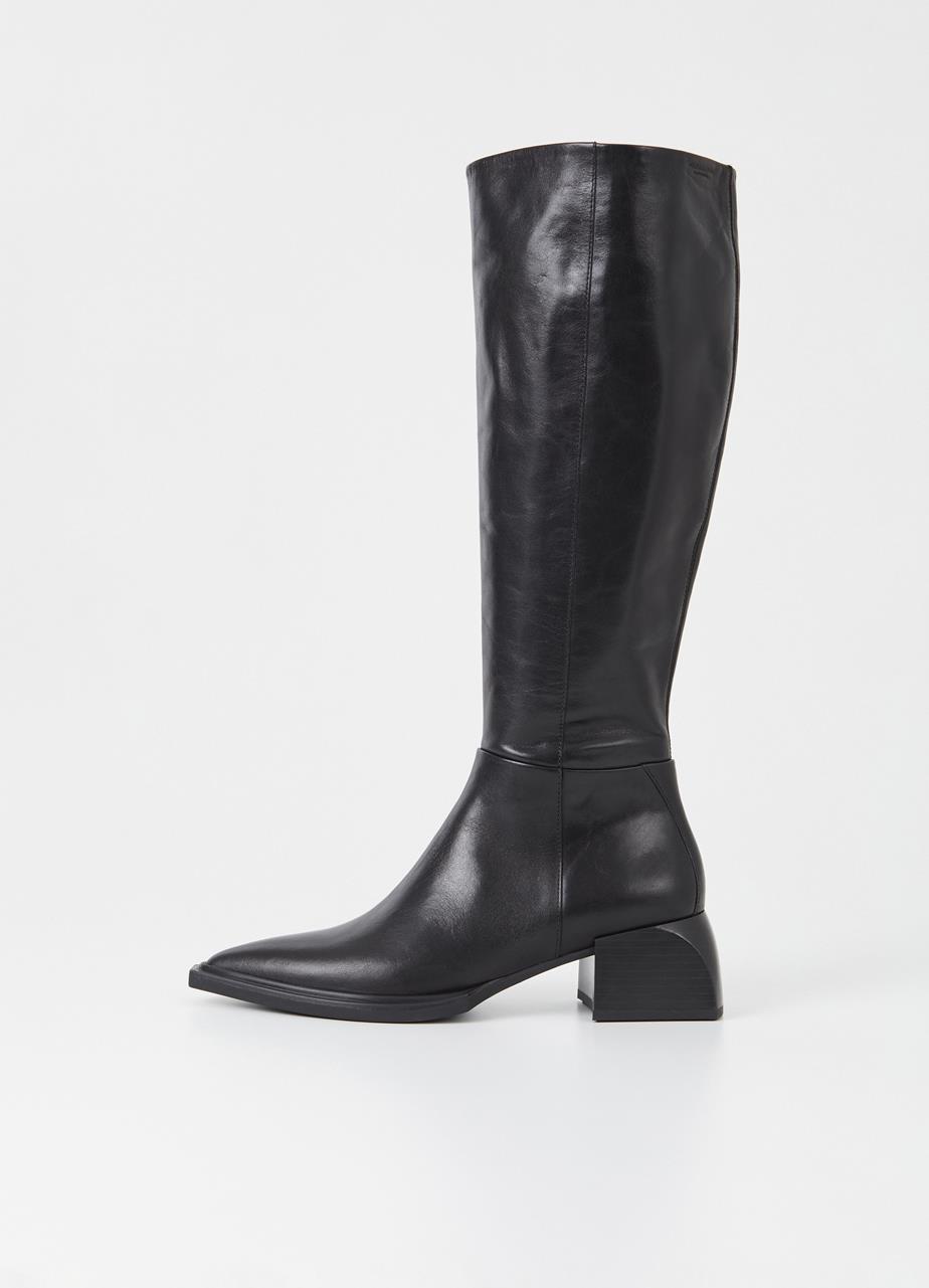 Vivian tall boots Black leather