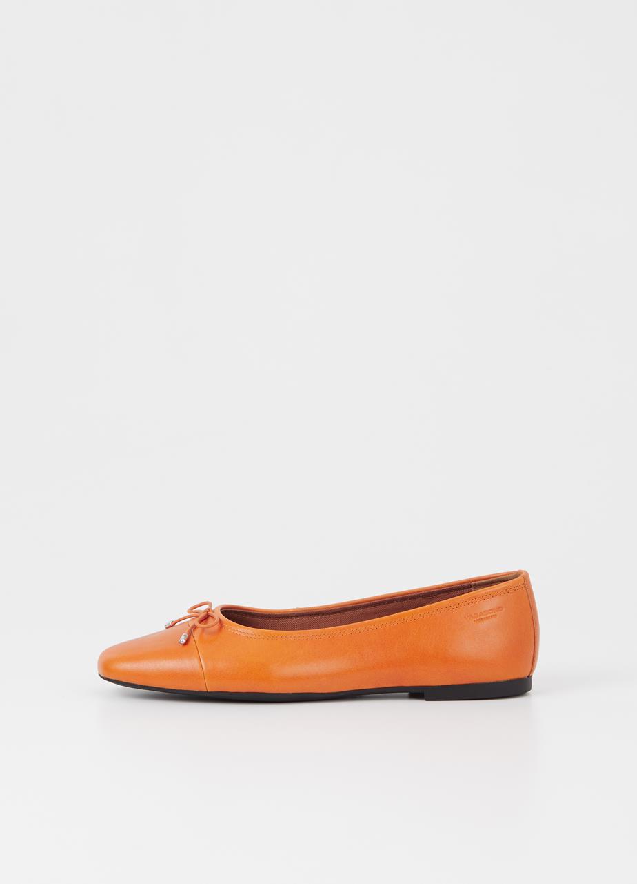 Jolin sko Orange læder
