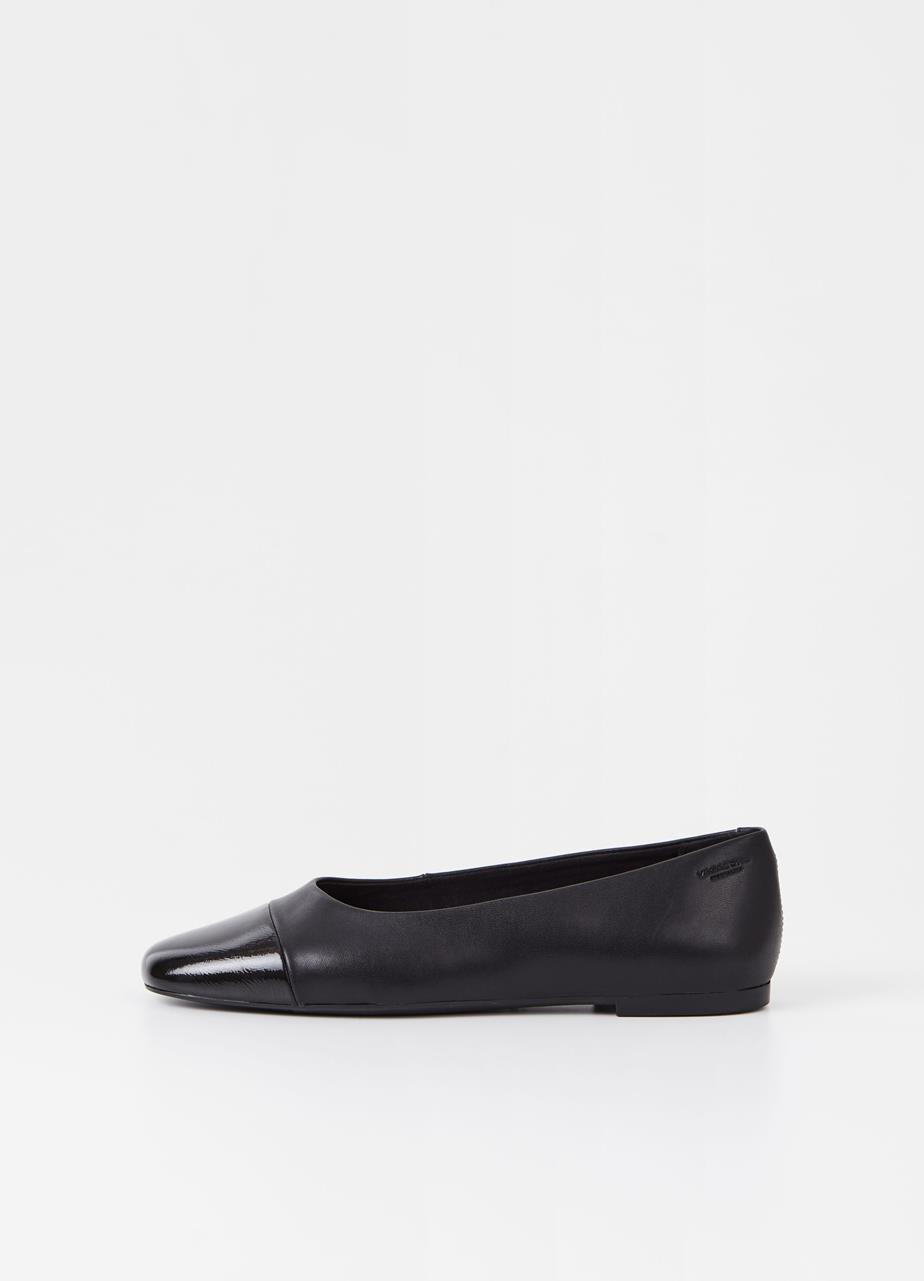 Jolin ballet flats BLACK LEATHER/PATENT