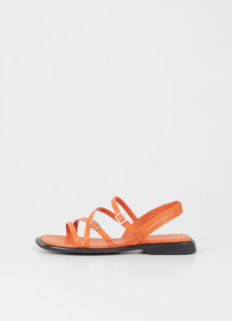 Izzy sandaler Oransje skinn