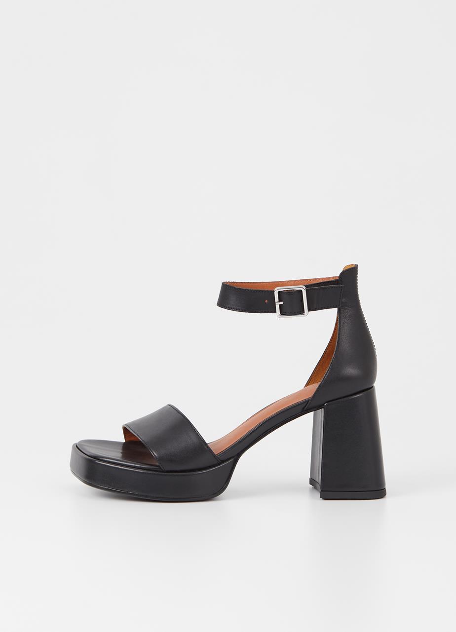 Fiona sandals Black leather