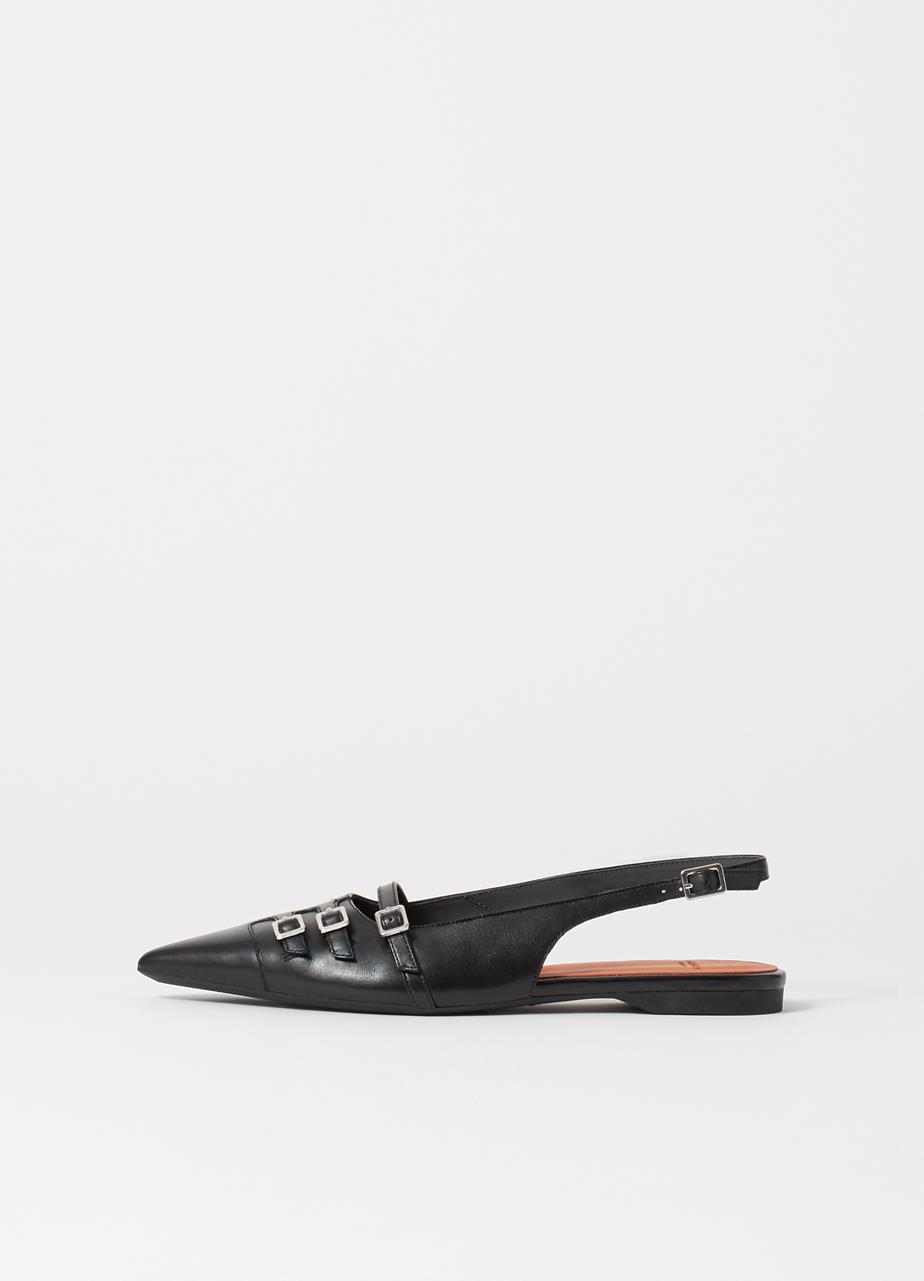 Hermine shoes Black leather