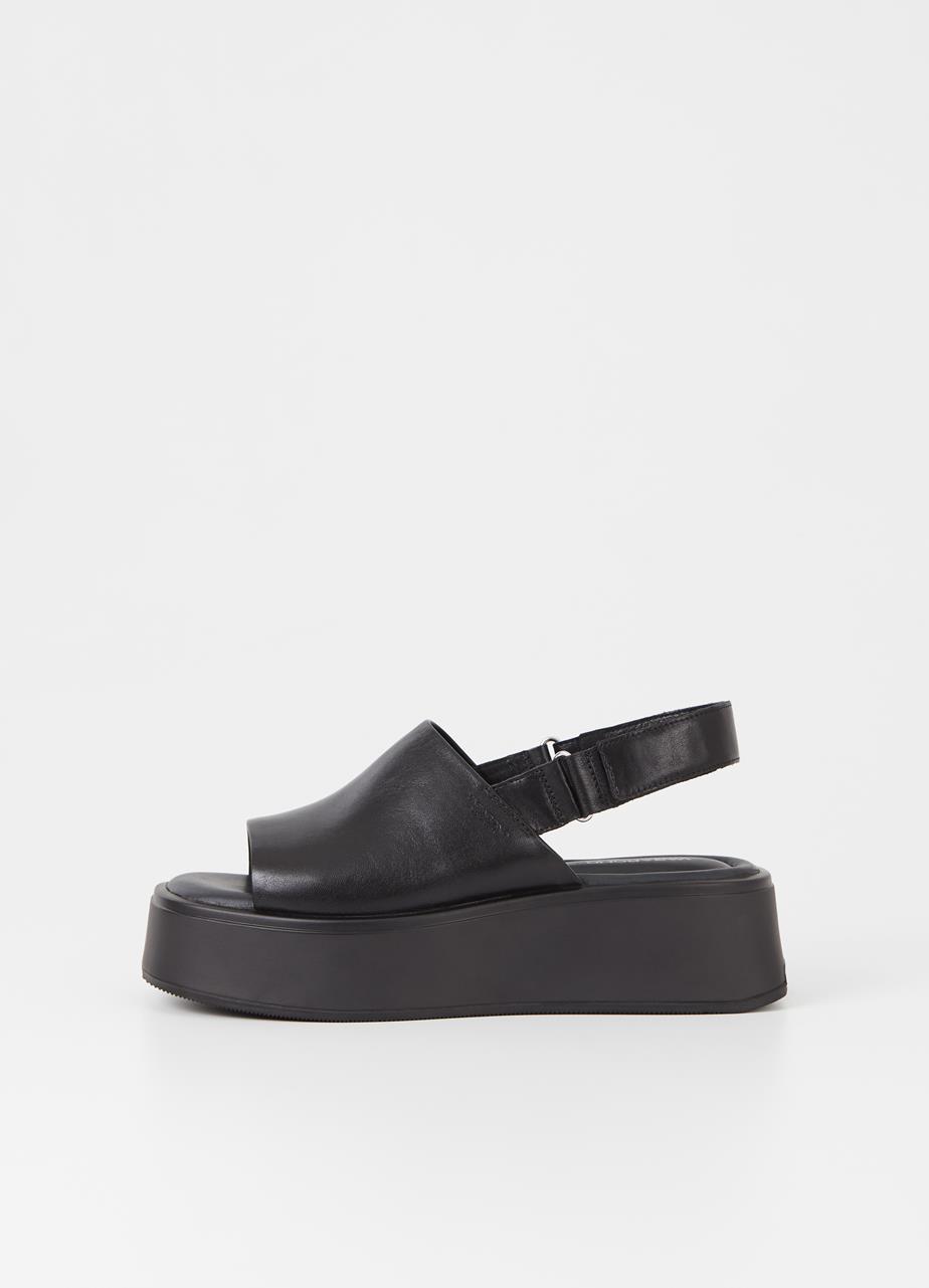 Courtney sandalen Zwart leer