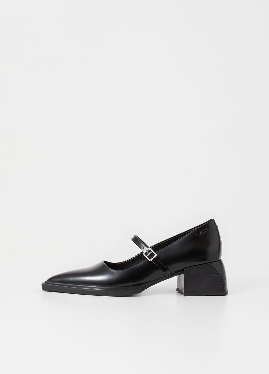 Vivian pumps Schwarzes poliertes leder