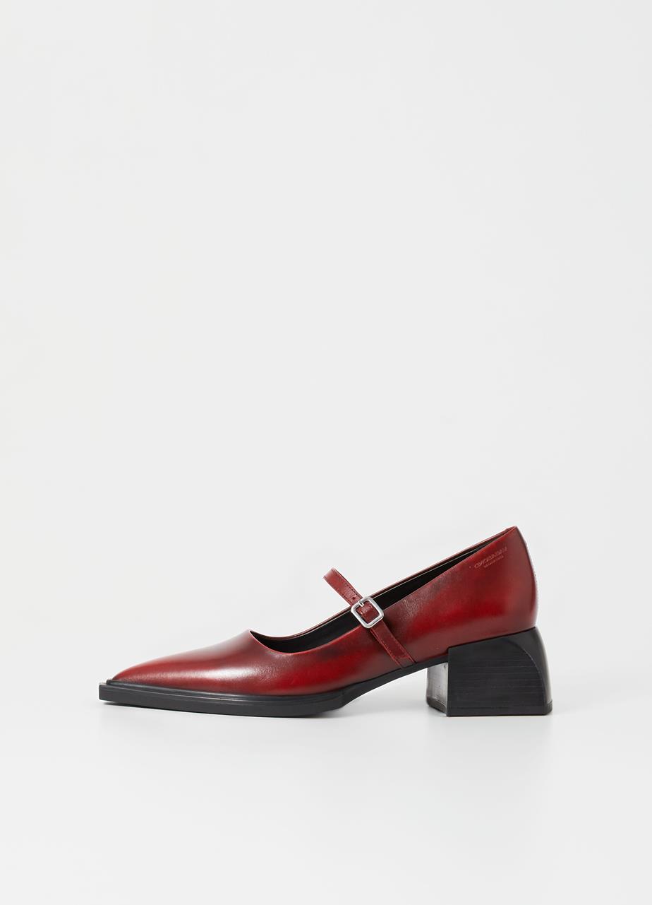 Vivian pumps Red brush-off leather