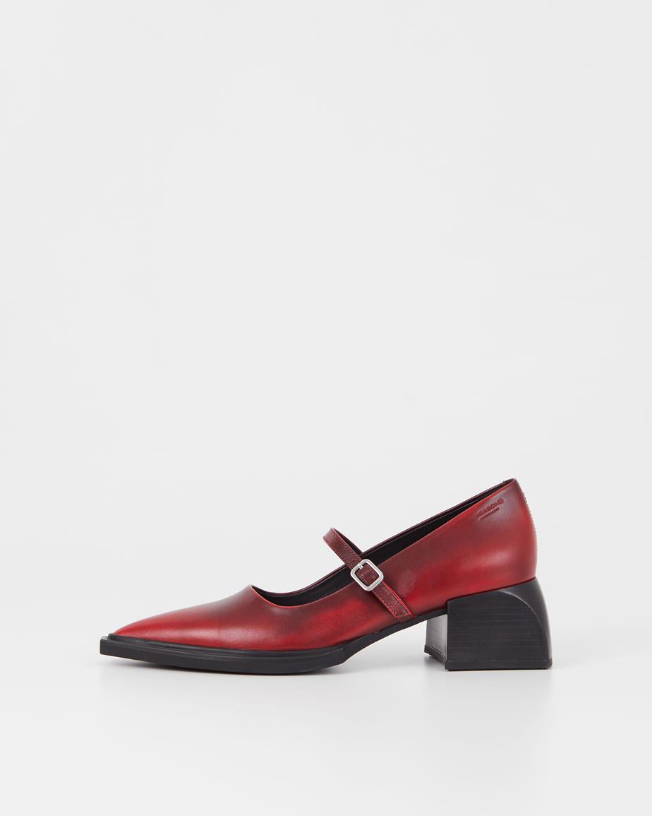Vivian pumps Red, Brush-Off Leather