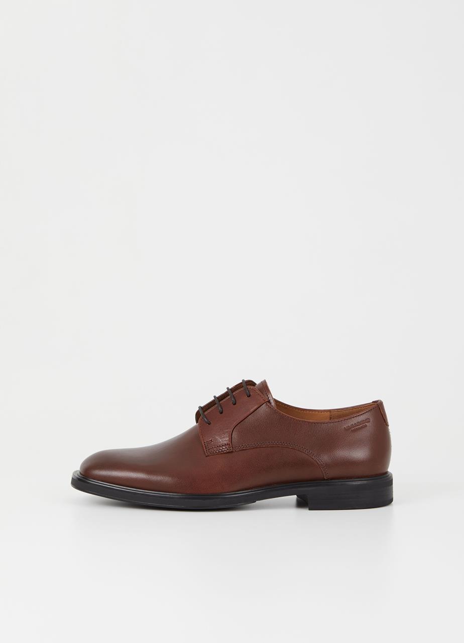 Andrew chaussures Marron Foncé cuir