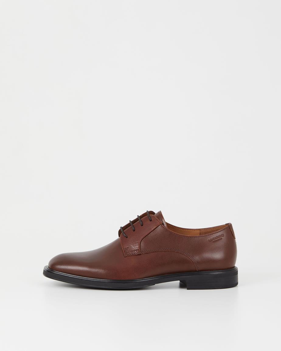 Andrew schoenen Donkerbruin, Leer