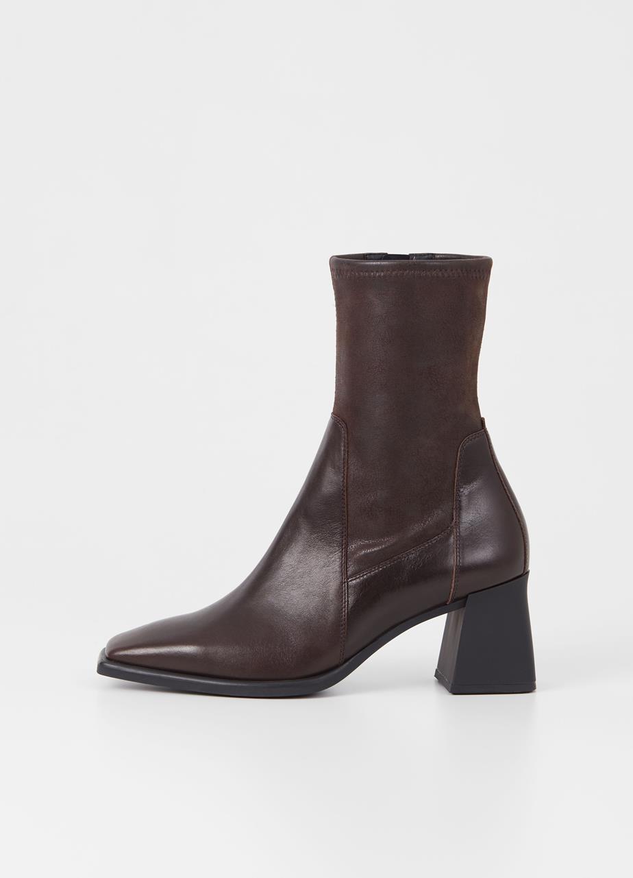 Hedda boots Brown leather/comb