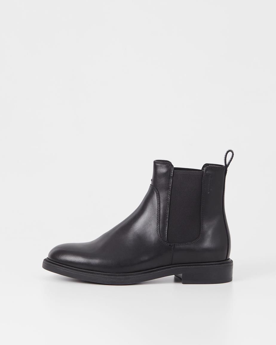 Amina chelsea boots Svart, Skinn