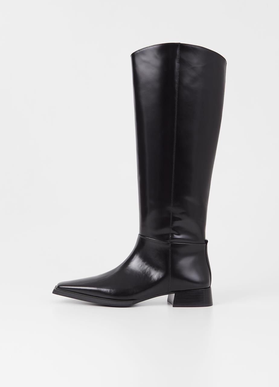 Eida tall boots Black polished leather