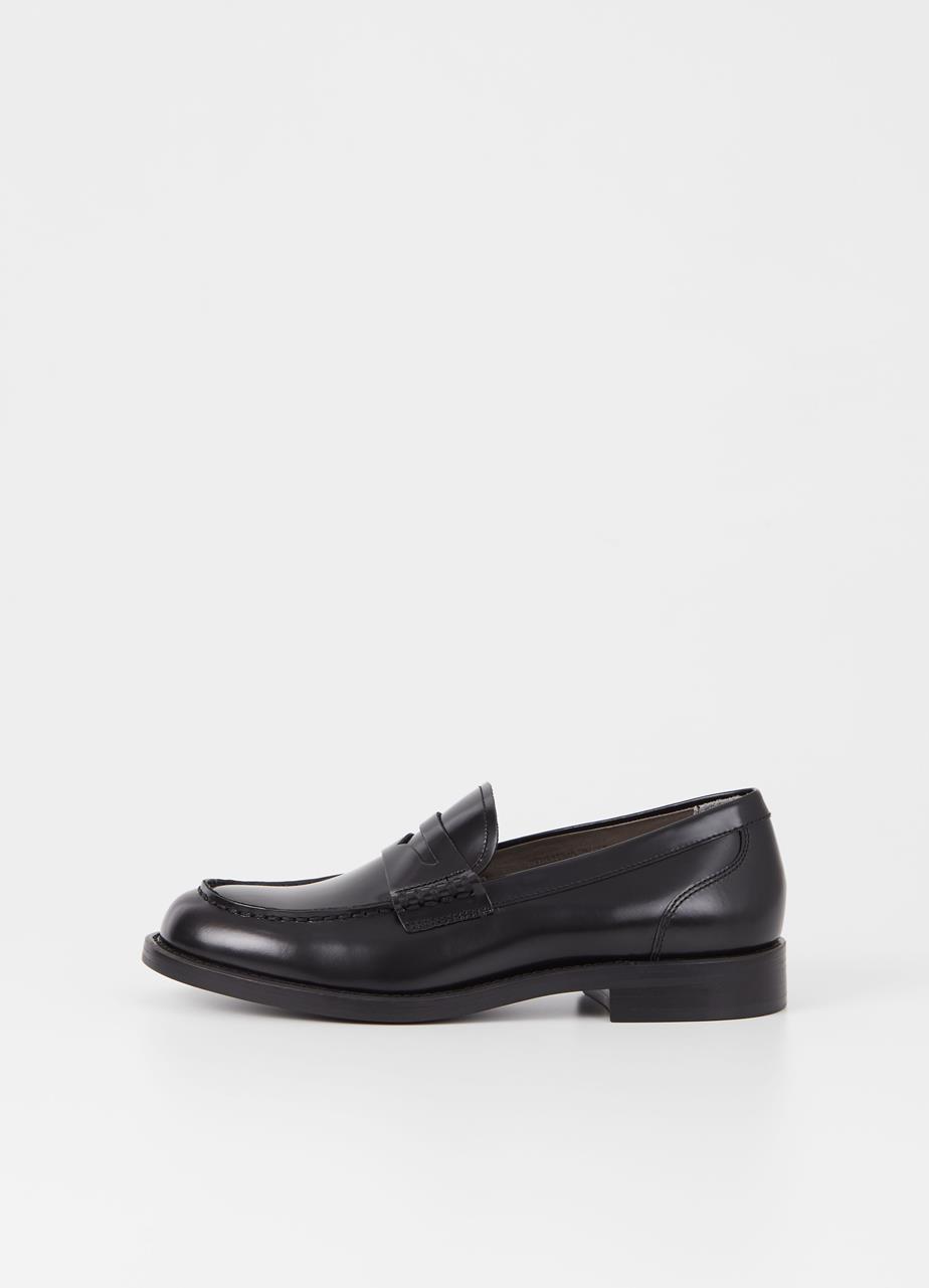 Naima loafer Schwarzes poliertes leder