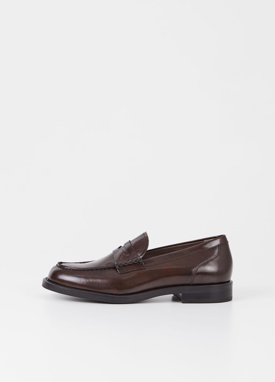 Naima loafer Dark Brown polished leather