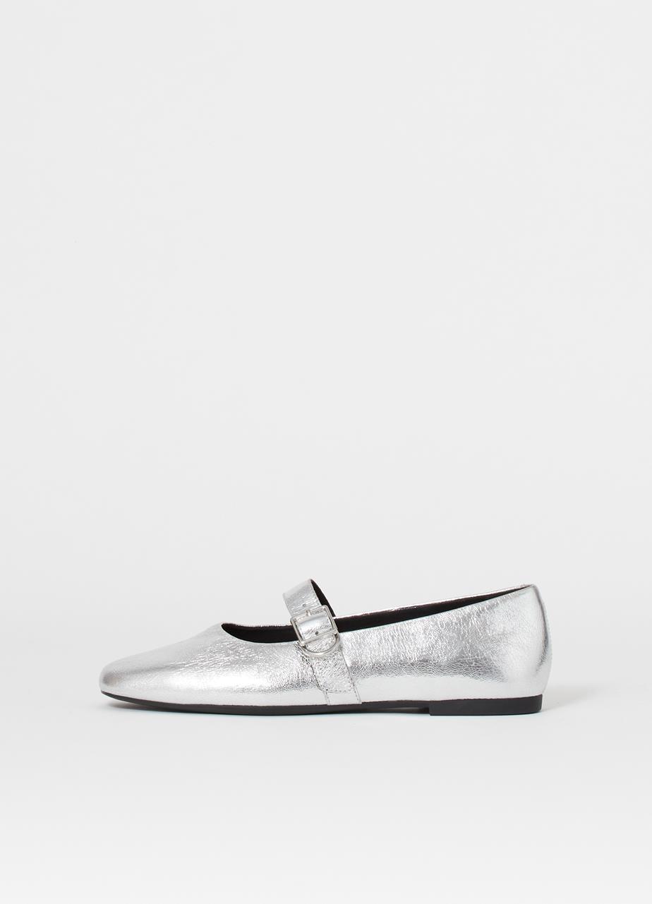 Jolin schuhe Silber metallic-leder