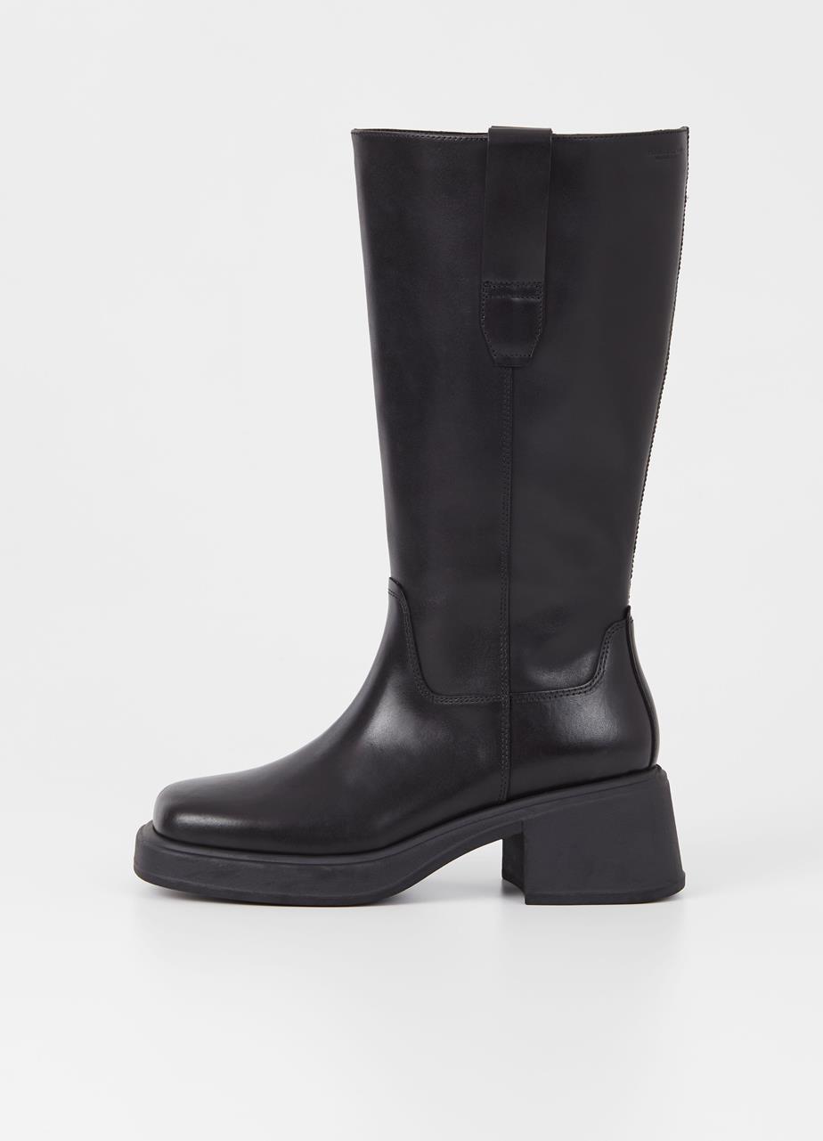 Dorah tall boots Black leather