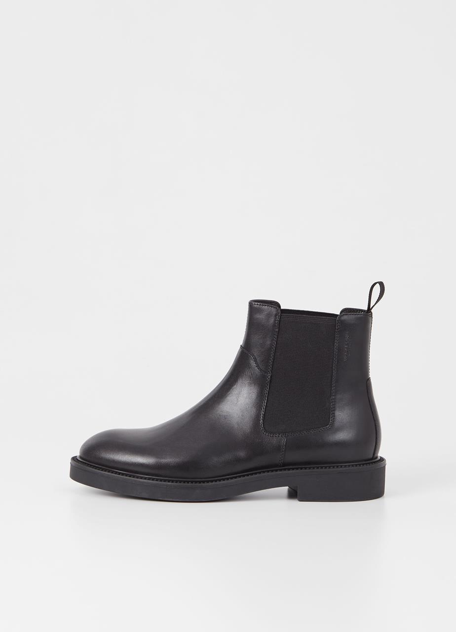 Alex w botas Preto couro