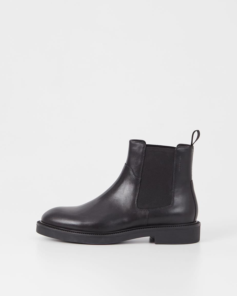 Alex w chelsea boots Schwarzes, Leder