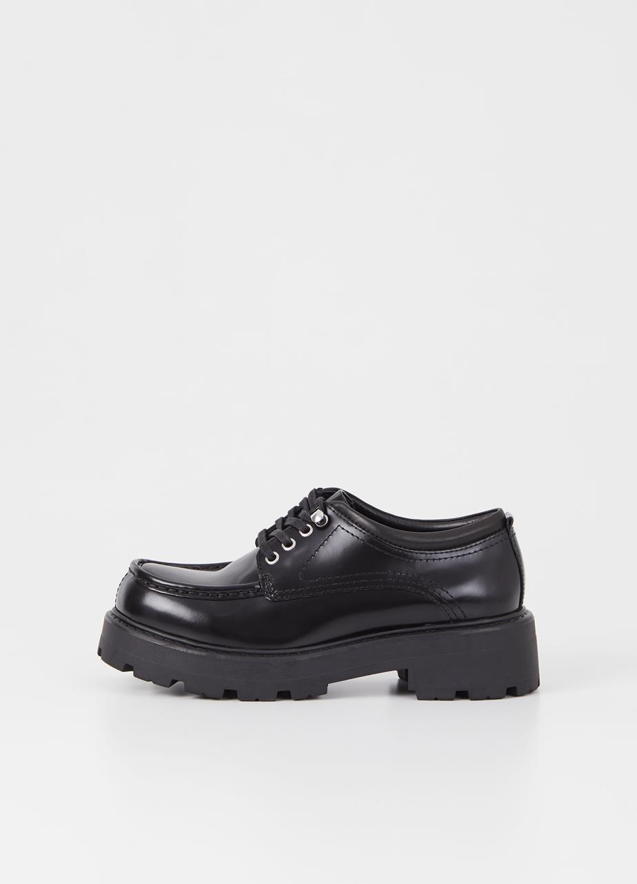 Cosmo 2.0 zapatos Negro cuero pulido