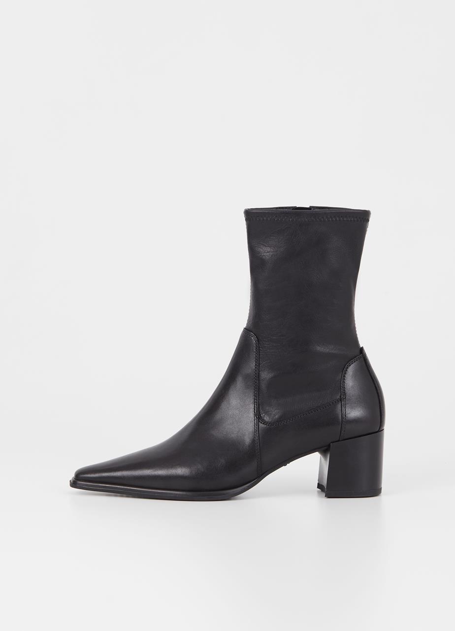 Giselle bottes Noir cuir/comb