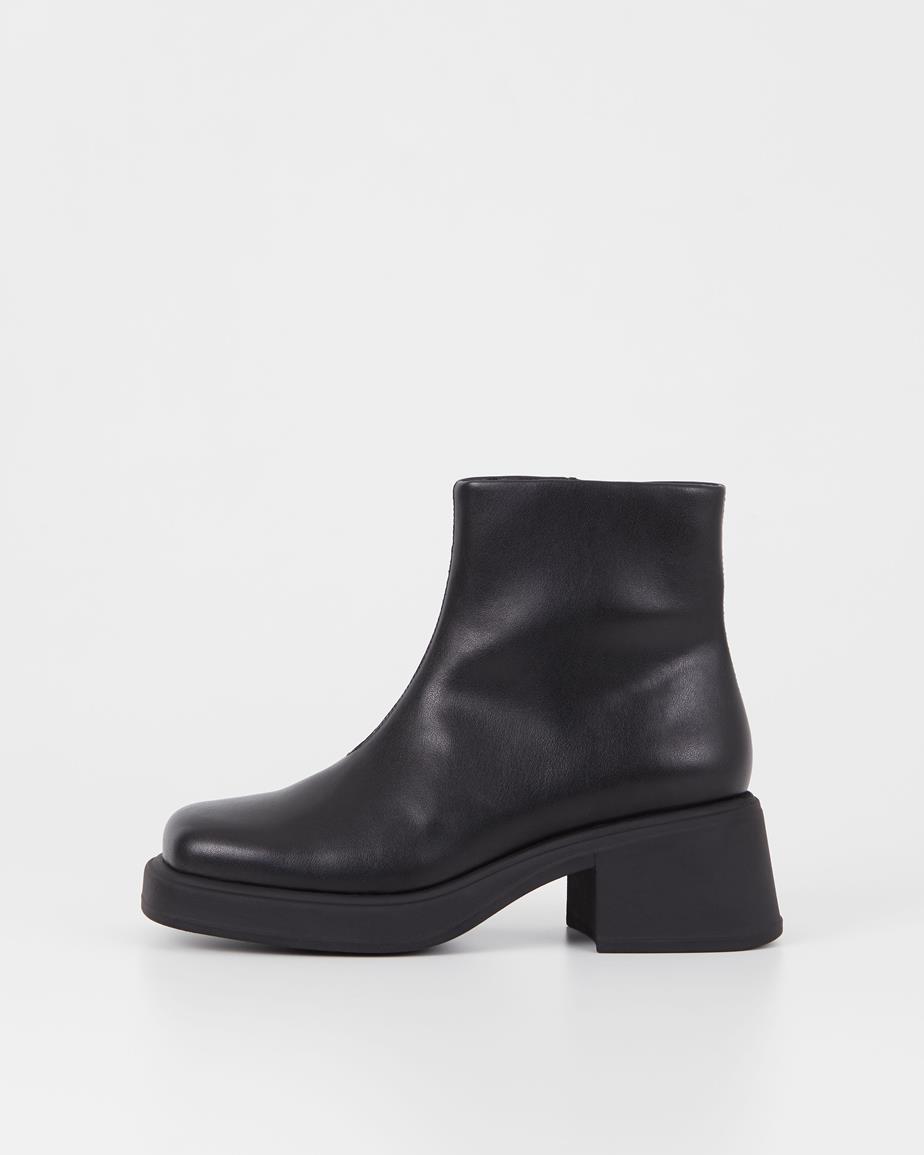 Dorah boots Black, Leather Imitation