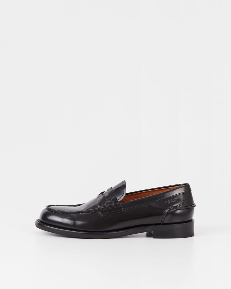 Steven loafers Black, Polished Leather