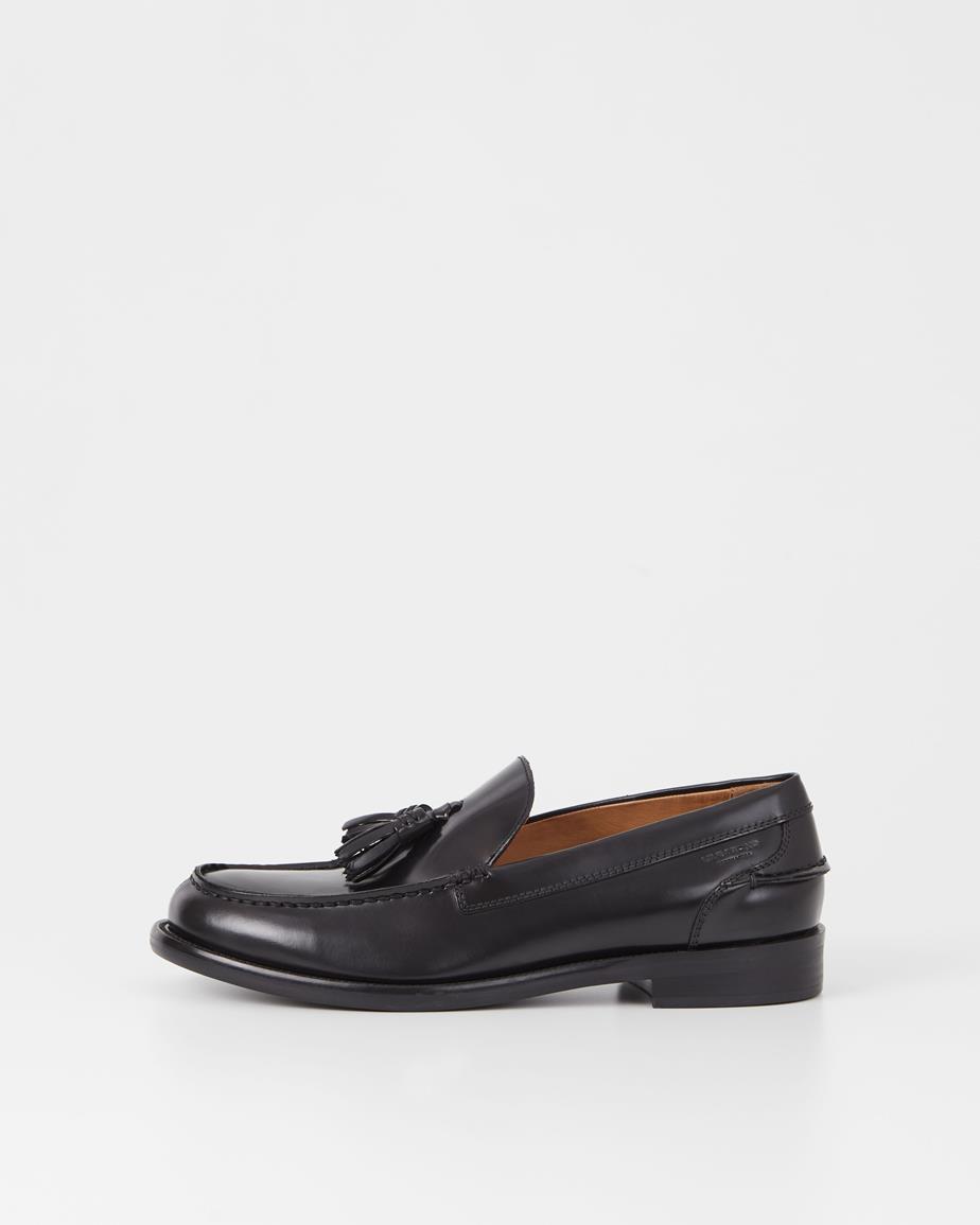 Steven loafers Black, Polished Leather