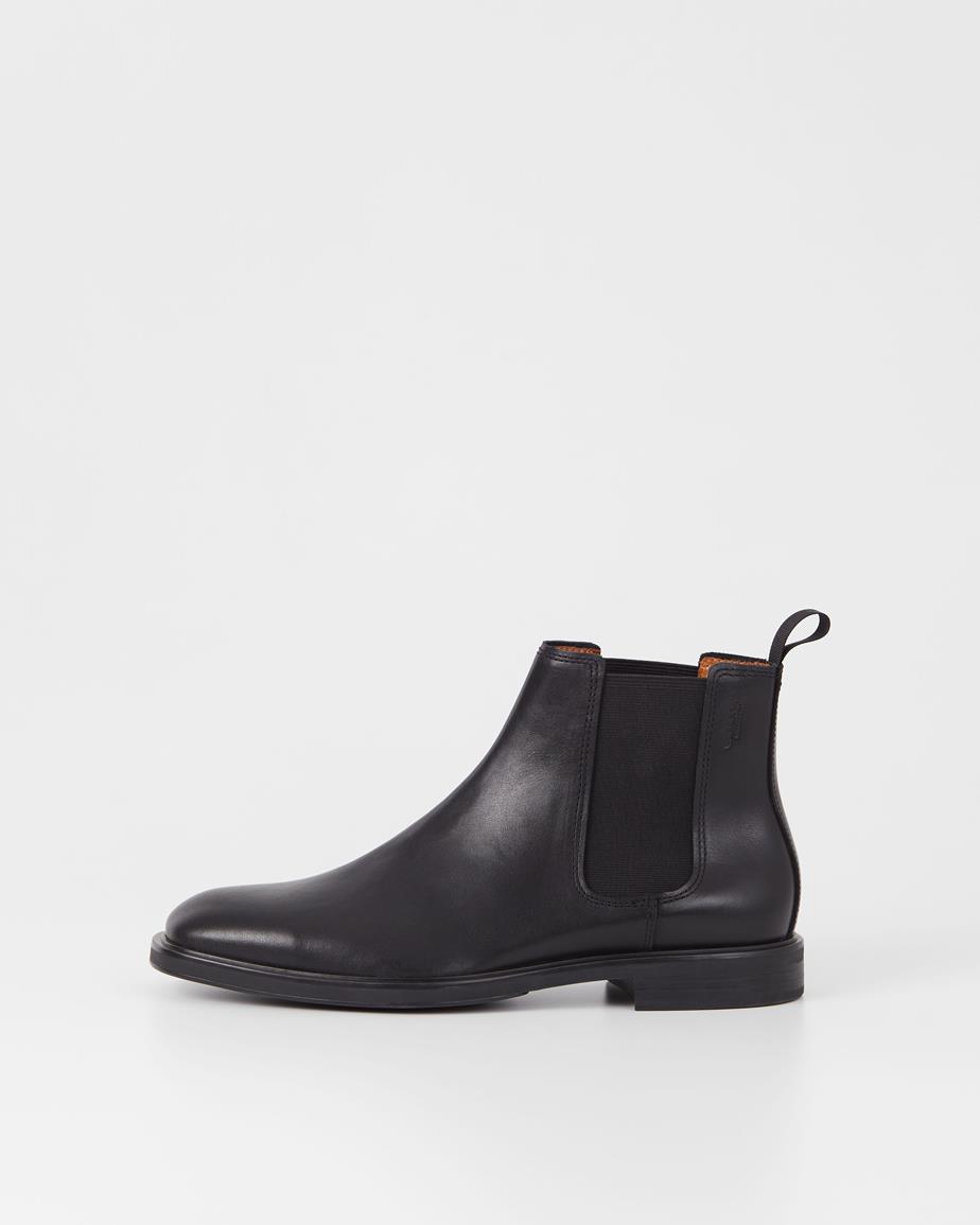 Andrew stiefel Schwarz, Leder