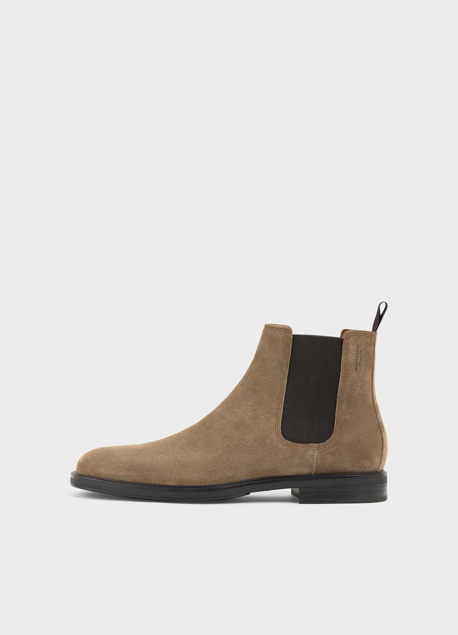 Andrew stiefel Braun veloursleder