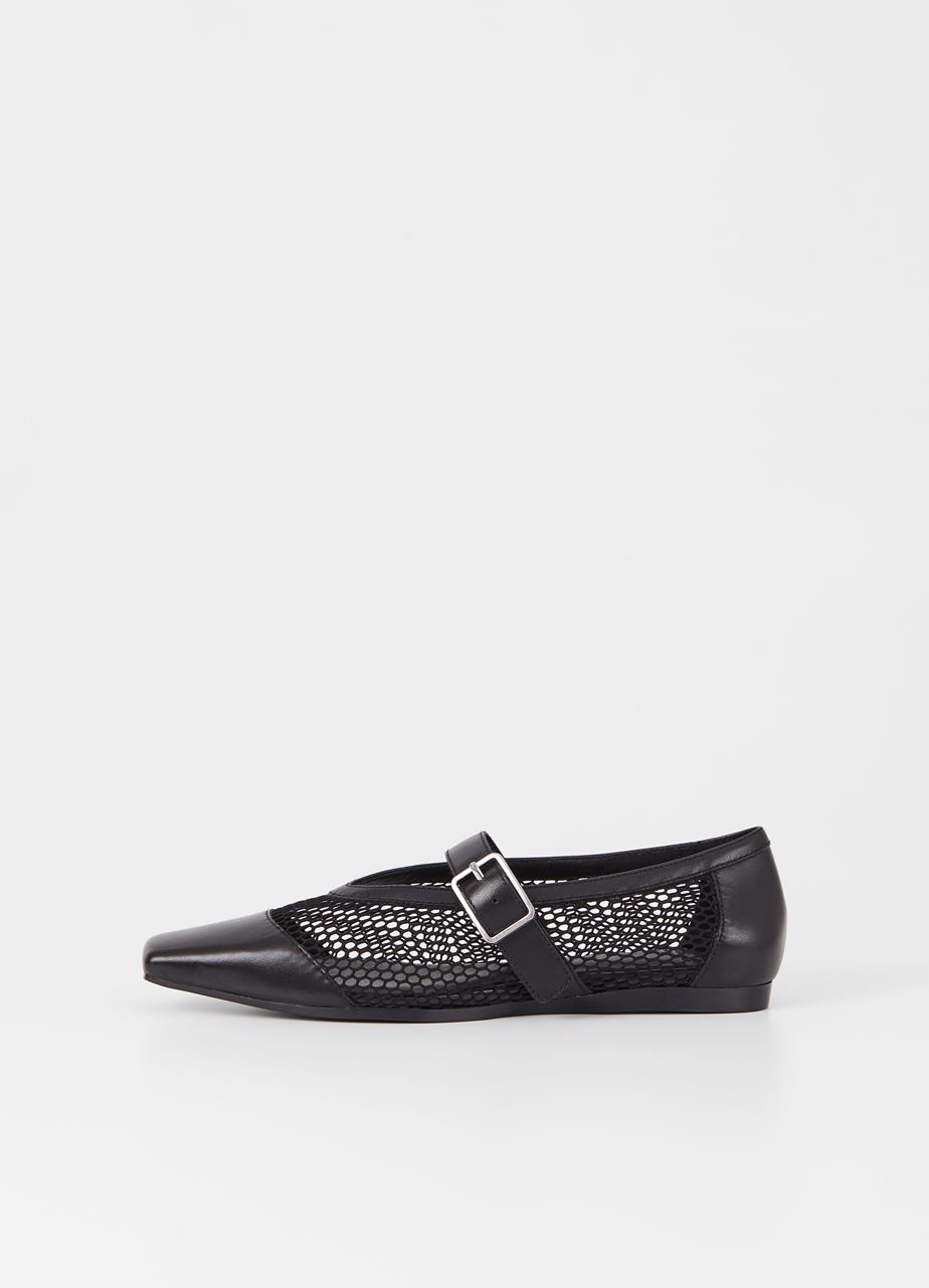 Wioletta shoes Black leather/mesh