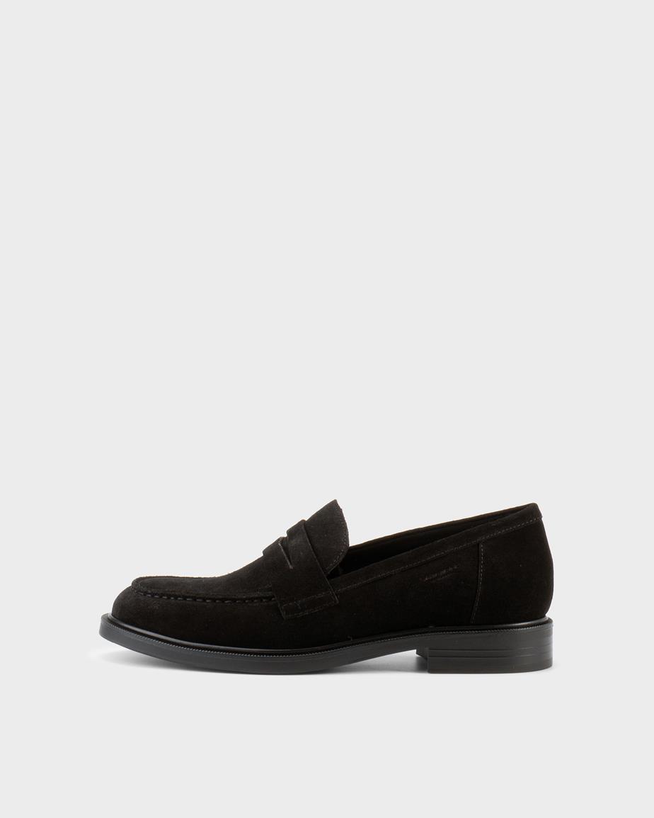 Amina loafers Černá, Semiš