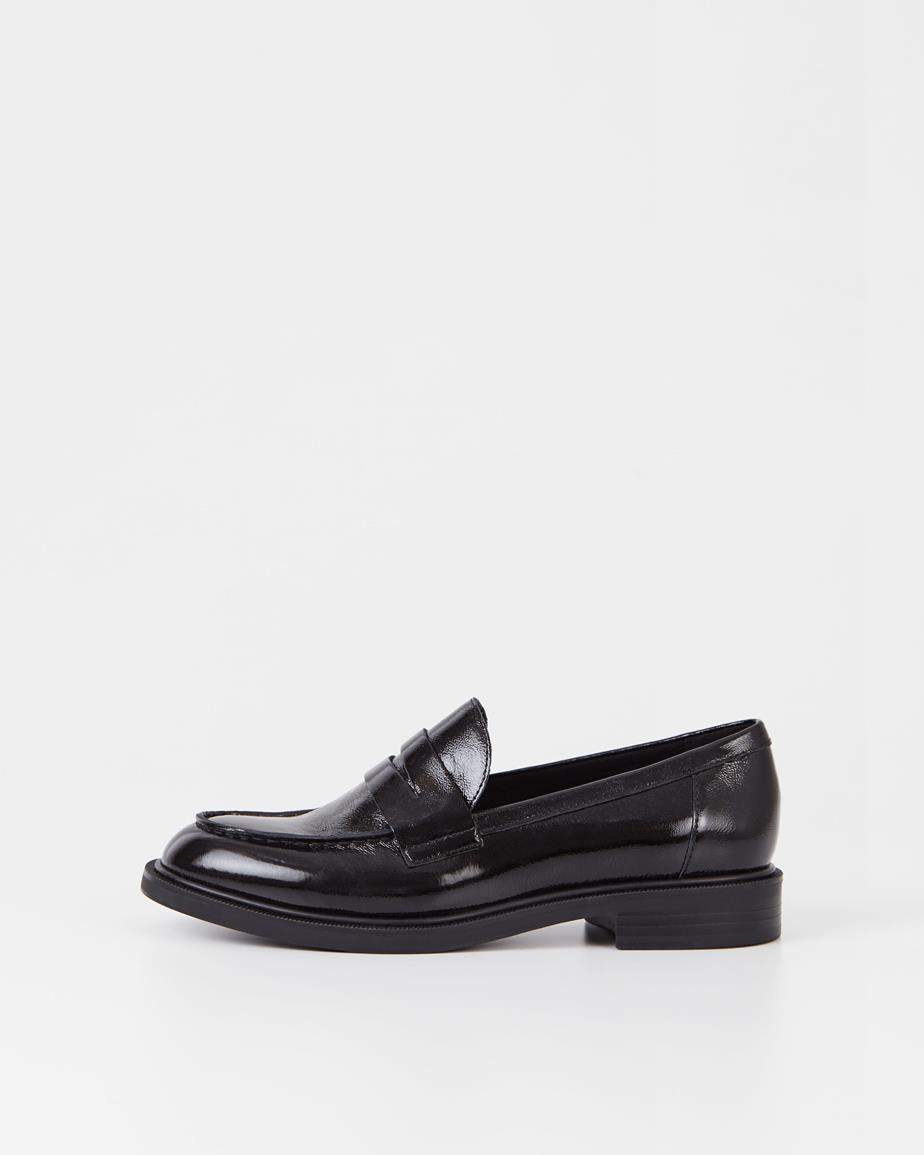 Amina loafers Černá, Lakovaná Kůže
