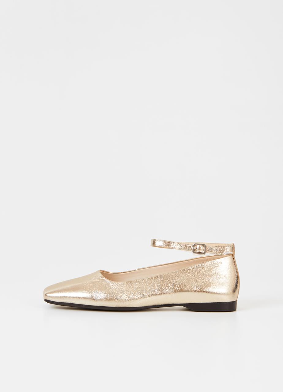 Delia sko Guld metallisk læder