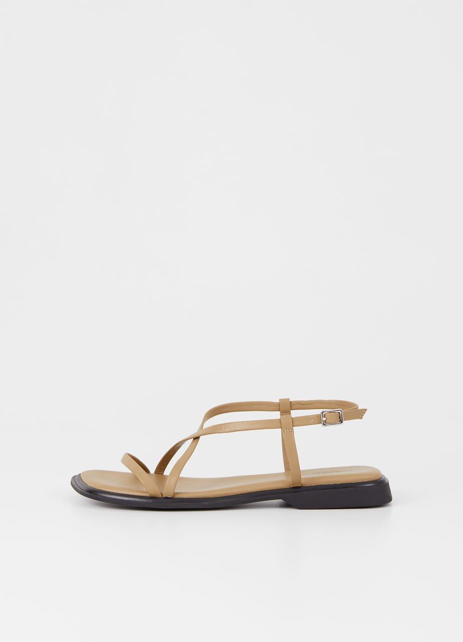 Izzy sandals Beige leather