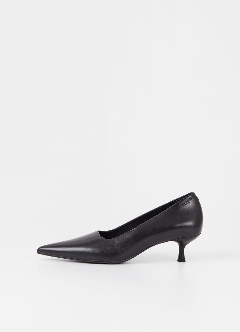 Lykke pumps Schwarzes leder