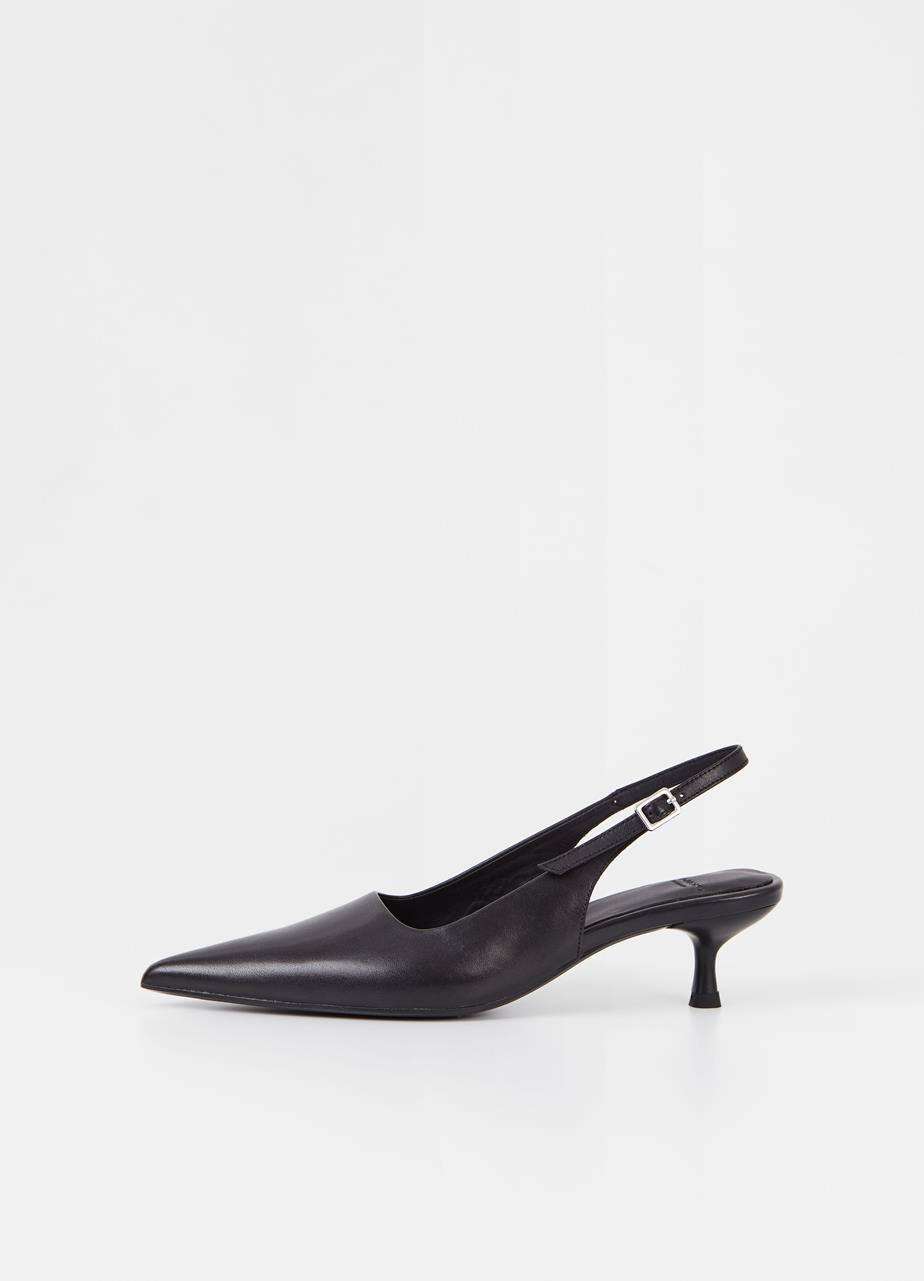 Lykke pumps Schwarzes leder