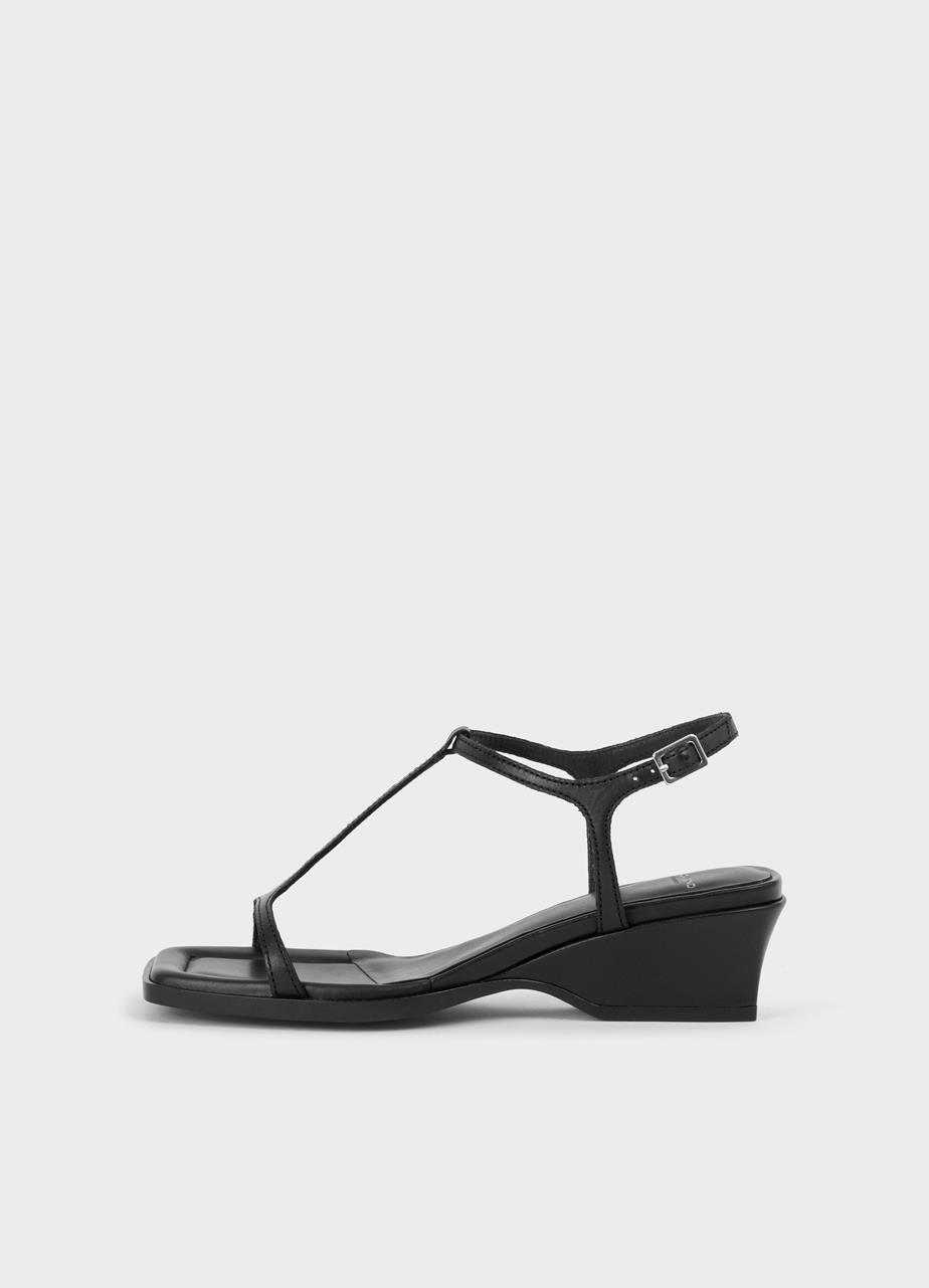 Bessie sandalen Schwarz leder