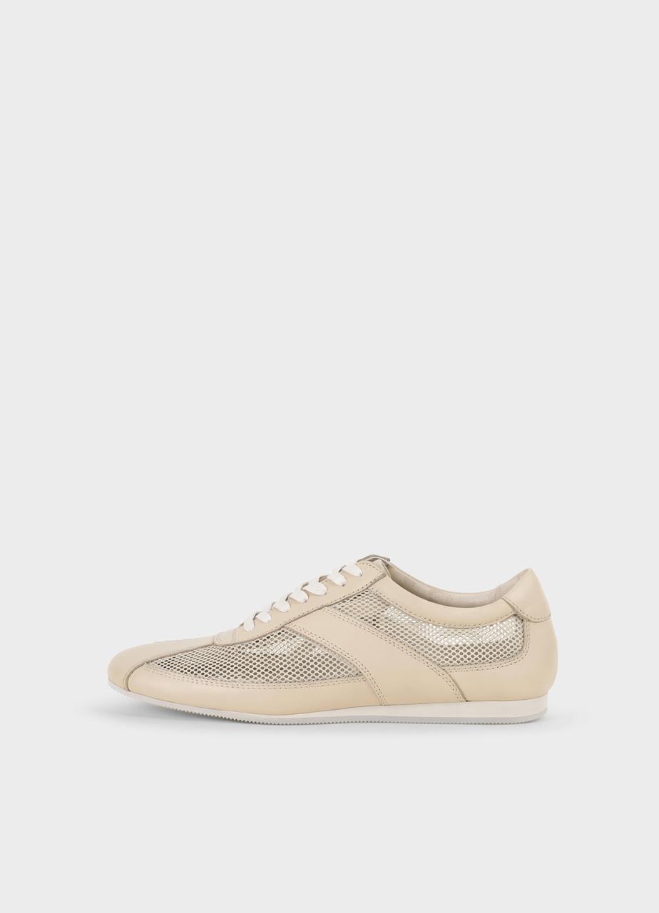 Hillary sneakers Beige läder/mesh