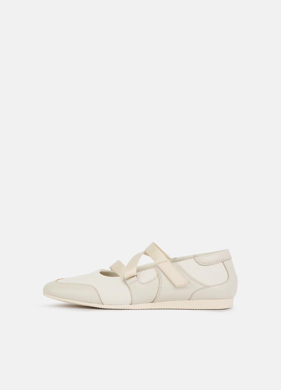 Hillary shoes Off-White leather/textile