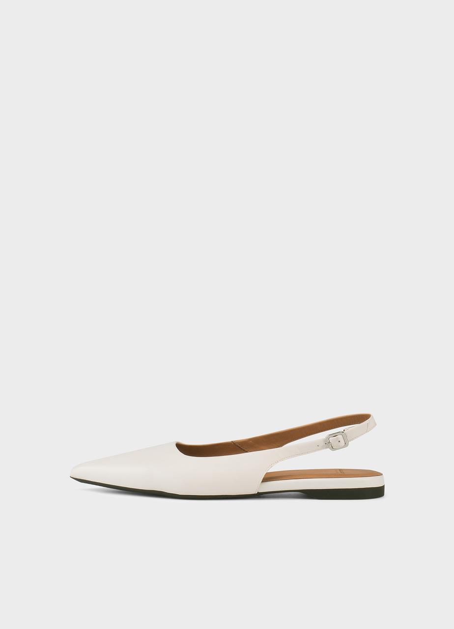 Hermine ballet flats White, Leather