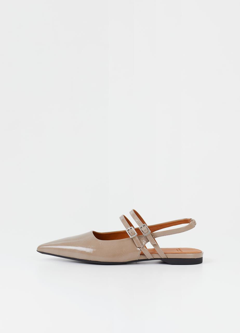 Hermine shoes Light Brown patent leather